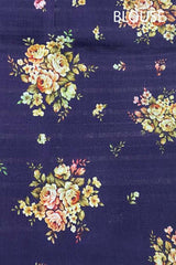 Dark Purple Striped Chiniya Silk Bollywood Saree