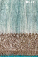 Floral Handpainted Raw Silk Saree