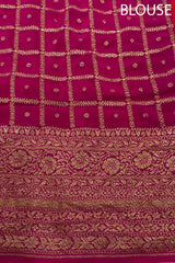 True Red Handloom Crepe Saree