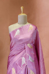 Nita Ambani Inspired Pink Handloom Banarasi Saree