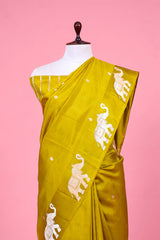 Gaja Motifs Handloom Banarasi Silk Saree