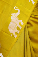 Gaja Motifs Handloom Banarasi Silk Saree