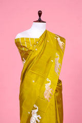 Gaja Motifs Handloom Banarasi Silk Saree