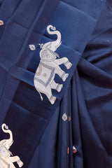 Gaja Motifs Handloom Banarasi Silk Saree