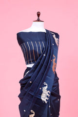 Gaja Motifs Handloom Banarasi Silk Saree