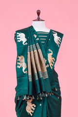 Gaja Motifs Handloom Banarasi Silk Saree