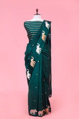 Gaja Motifs Handloom Banarasi Silk Saree