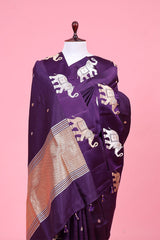 Gaja Motifs Handloom Banarasi Silk Saree