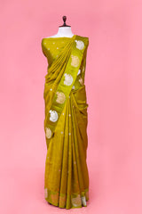 Nandi Motif Handloom Banarasi Silk Saree