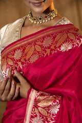 Pink Bridal Saree Online
