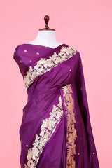 Deep Purple Bollywood Banarasi Saree - Pavitra Sagar