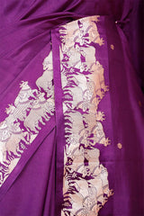 Deep Purple Bollywood Banarasi Saree - Pavitra Sagar