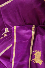 Meenakshi Chaudhary Red Banarasi Silk Saree