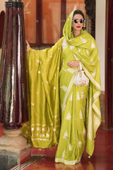 Banarasi Dupatta, Green Dupatta, Bridal Dupatta, Dupatta for women, Dupatta Design