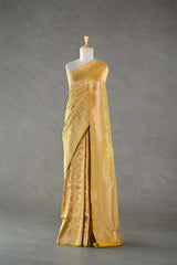 This yellow saree is a wedding saree and festive wear saree. Free Shipping Available!