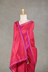 Maroon Banarasi Silk Saree With Chiniya Silk Blouse