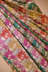 Navy Blue Katan Silk Banarasi Saree with Water Gold Zari Jaal work