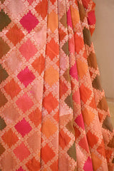 Orange Rangkat Katan Silk Saree with Watergold Zari