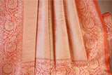 Orange Rangkat Katan Silk Saree with Watergold Zari
