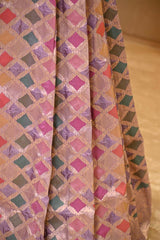 Lavender Katan Silk Rangkat Saree with Watergold Zari