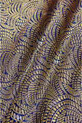 Fabric, royal Blue fabric, banarasi silk fabric, silk fabric, woven fabric, indian fabric