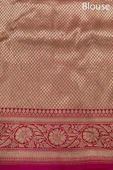 Malini Kapoor In Pink Handloom Silk Banarasi Saree