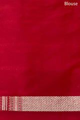 Deep Black Woven Silk Saree