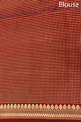 Red Handloom Katan Silk Banarasi Saree