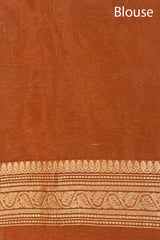Orange Bollywood Tissue Silk Saree