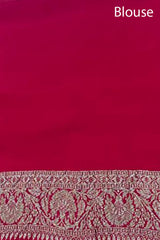 Mustard Yellow Georgette Saree