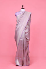 Lilac Woven Soft Silk Saree for Festivals/Wedding Wear