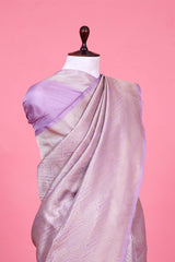 Lilac Woven Soft Silk Saree