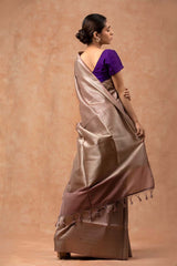 Brown Soft Silk Saree