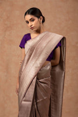 Brown Soft Silk Saree