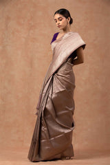 Brown Soft Silk Saree