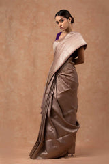Brown Soft Silk Saree