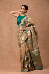 Powder Blue Soft Silk Saree