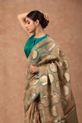 Powder Blue Soft Silk Saree