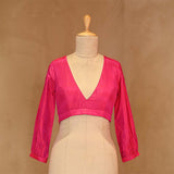 blouse, Pink blouse, blouse design, bridal blouse, designer blouse, silk blouse, wedding blouse, latest blouse, brocade blouse, handloom blouse,