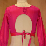 Crimson Pink Silk Blouse