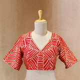 blouse, Red blouse, blouse design, bridal blouse, designer blouse, silk blouse, wedding blouse, latest blouse, brocade blouse, handloom blouse,