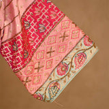 Baby Pink Banarasi Silk Blouse with Katdana Handwork