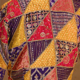 Multicolored Banarasi Silk Blouse with Katdana and Sequin work