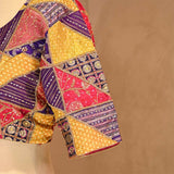 Multicolored Banarasi Silk Blouse with Katdana and Sequin work