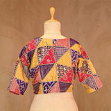 Multicolored Banarasi Silk Blouse with Katdana and Sequin work