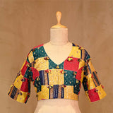 blouse, Multicolor blouse, blouse design, bridal blouse, designer blouse, silk blouse, wedding blouse, latest blouse, brocade blouse, handloom blouse,