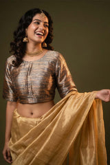 Black Banarasi Brocade Blouse