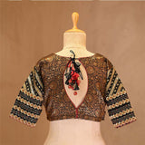 Black Designer Blouse with Hand Embellished Work