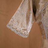 Nita Ambani Light Gold Charbagh Designer Blouse