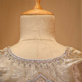 Nita Ambani Light Gold Charbagh Designer Blouse